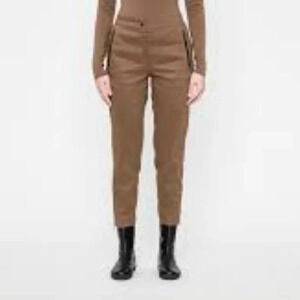 Nwot Sarah Pacini Linen Blend Ankle Zipper Pants